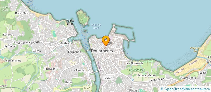 localisation de l'entreprise ROTARY CLUB DOUARNENEZ LE CAP  DOUARNENEZ