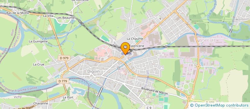 localisation de l'entreprise ROTARY CLUB  DU CHAROLAIS  DIGOIN