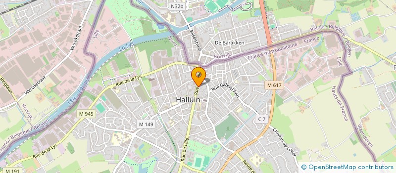 localisation de l'entreprise ROTARY CLUB HALLUIN  HALLUIN