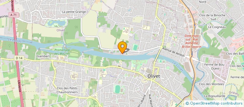 localisation de l'entreprise ROTARY CLUB ORLEANS à OLIVET