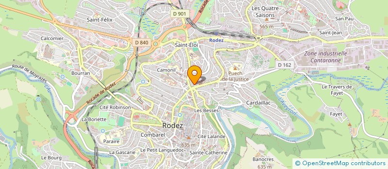 localisation de l'entreprise ROTARY CLUB RODEZ-ESPALION  RODEZ