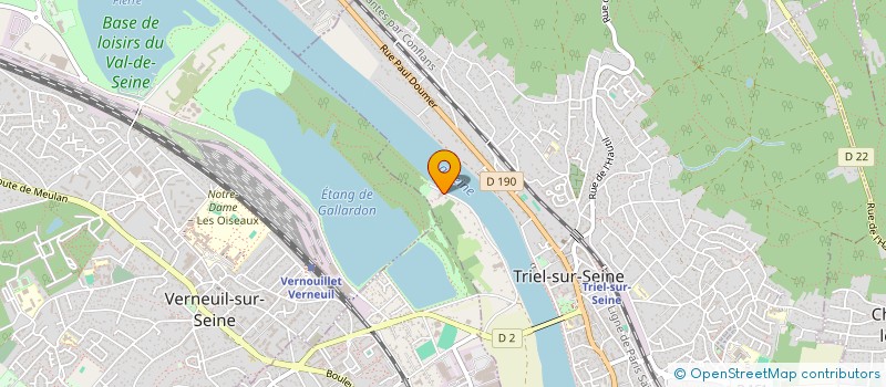 localisation de l'entreprise ROTARY CLUB TRIEL VERNEUIL VERNOUILLET  TRIEL-SUR-SEINE
