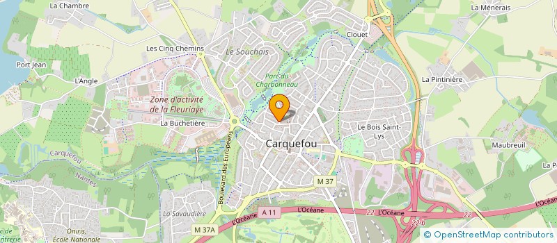 localisation de l'entreprise ROTARY NANTES AUTO PASSION  CARQUEFOU