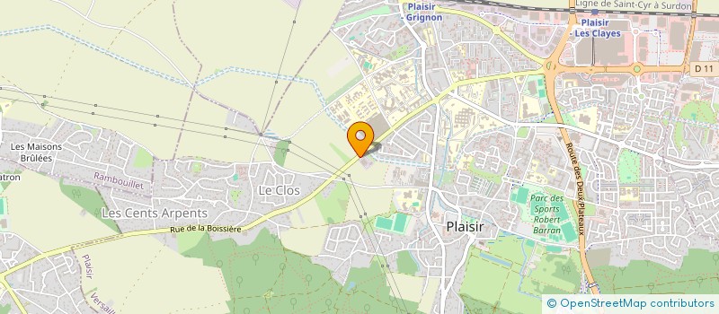 localisation de l'entreprise ROTATION SERVICE PLUS à PLAISIR