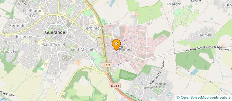 localisation de l'entreprise ROTEC à GUERANDE