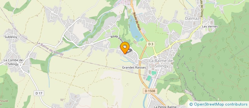 localisation de l'entreprise ROTET  LA BALME-DE-SILLINGY