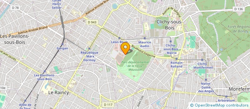 localisation de l'entreprise ROTEX à CLICHY-SOUS-BOIS