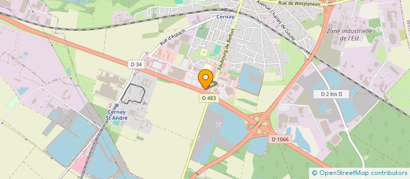 localisation de l'entreprise ROTH FRERES à CERNAY
