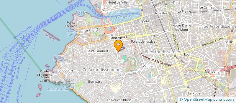 localisation de l'entreprise ROTH GENEVIEVE ET PERRIN ERIC à MARSEILLE