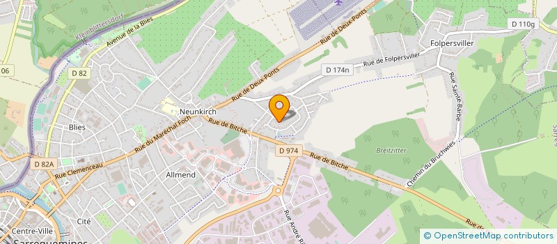 localisation de l'entreprise ROTHONDA  SARREGUEMINES