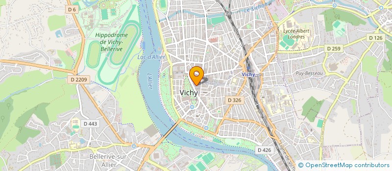 localisation de l'entreprise ROTI 03 à VICHY