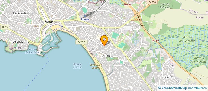 localisation de l'entreprise ROTI  ROYAN