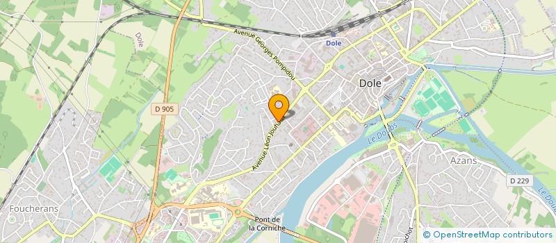 localisation de l'entreprise ROTI CLUB à DOLE