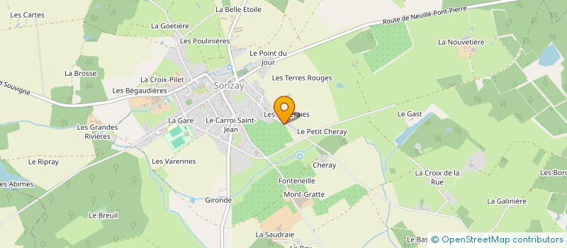 localisation de l'entreprise ROTISIDO 37  SONZAY