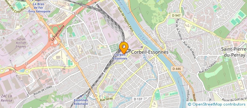localisation de l'entreprise ROTISS'PIZZA DE LA GARE à CORBEIL-ESSONNES