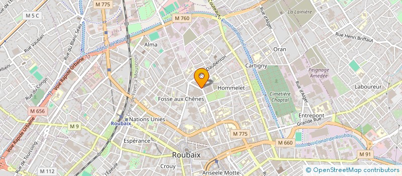 localisation de l'entreprise ROTISSERIE BOUCHERIE EPICERIE ELHALAL à ROUBAIX