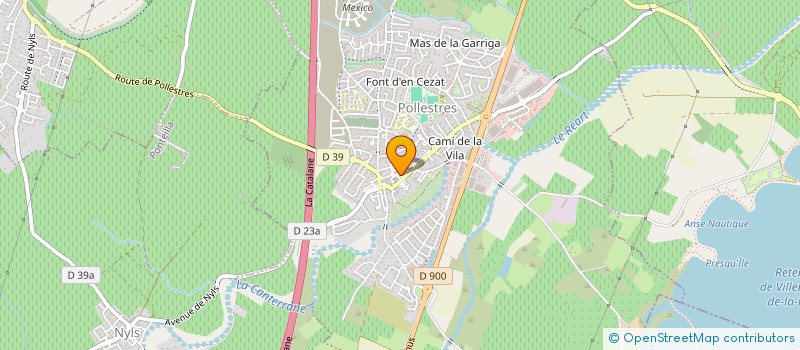 localisation de l'entreprise ROTISSERIE CHEZ ANDRE  POLLESTRES