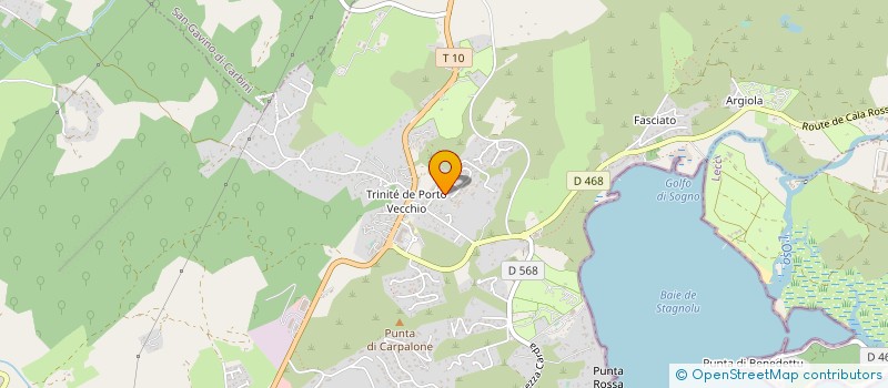 localisation de l'entreprise ROTISSERIE CHEZ FRANKY à PORTO-VECCHIO