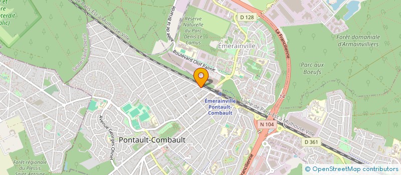 localisation de l'entreprise ROTISSERIE DE FRANCE à PONTAULT-COMBAULT