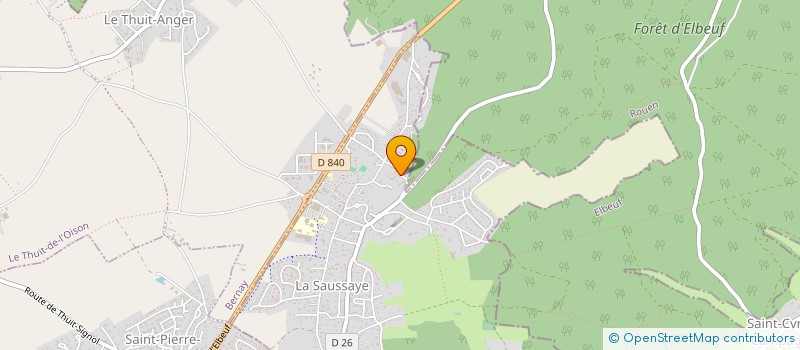 localisation de l'entreprise ROTISSERIE DE L'OURS NOIR  LA SAUSSAYE