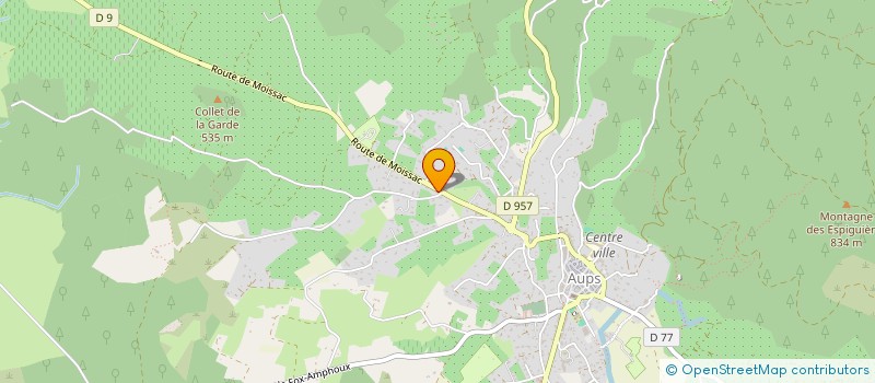 localisation de l'entreprise ROTISSERIE DE LA CAVE  AUPS