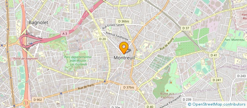 localisation de l'entreprise ROTISSERIE DE LA MAIRIE à MONTREUIL
