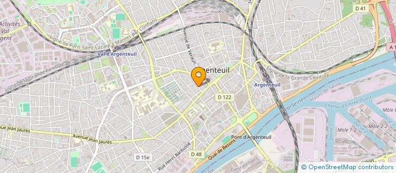 localisation de l'entreprise ROTISSERIE DE LA POSTE à ARGENTEUIL