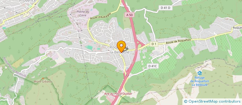 localisation de l'entreprise ROTISSERIE DES 4 CHEMINS  ROQUEFORT-LA-BEDOULE