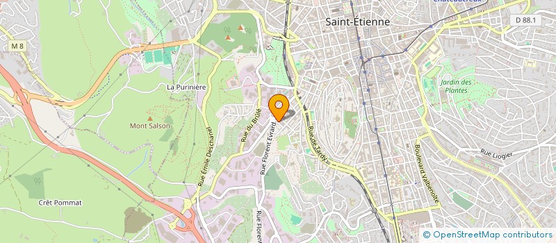localisation de l'entreprise ROTISSERIE DU CENTRE à SAINT-ETIENNE