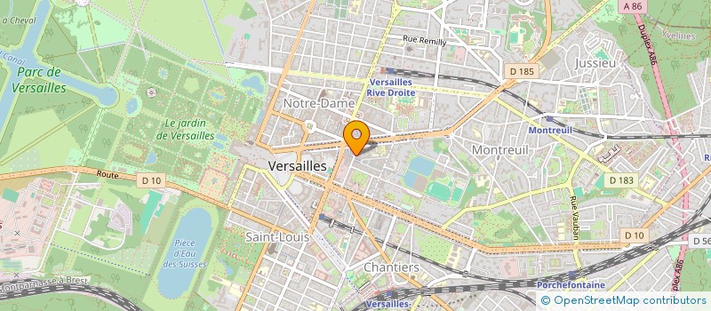 localisation de l'entreprise ROTISSERIE DU CHATEAU  VERSAILLES