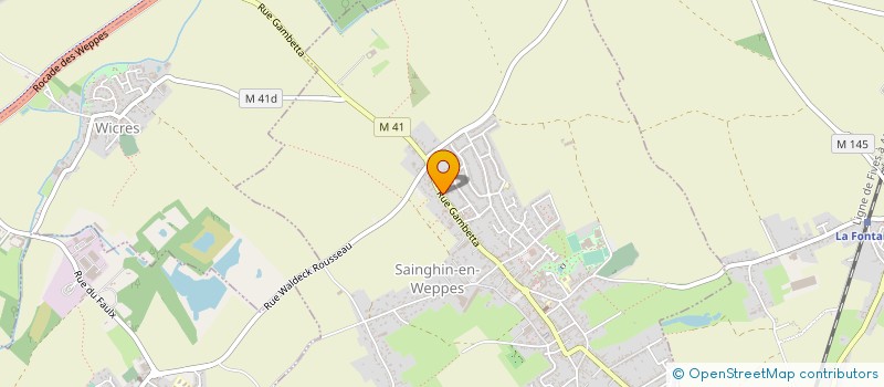 localisation de l'entreprise ROTISSERIE DUHAYON à SAINGHIN-EN-WEPPES