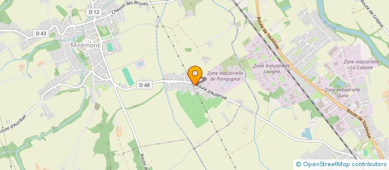 localisation de l'entreprise ROTISSERIE GAVROCHE  MIREMONT