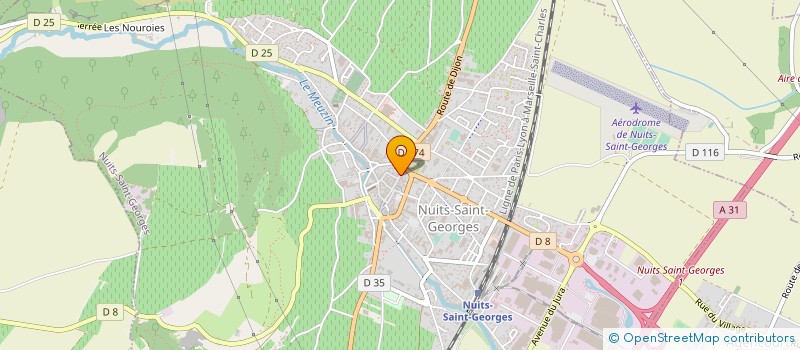 localisation de l'entreprise ROTISSERIE GOURMANDE à NUITS-SAINT-GEORGES