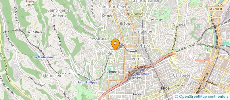 localisation de l'entreprise ROTISSERIE LA GALLINA à NICE