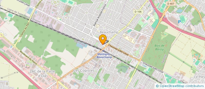 localisation de l'entreprise ROTISSERIE LA REGUENSE  BEAUCHAMP