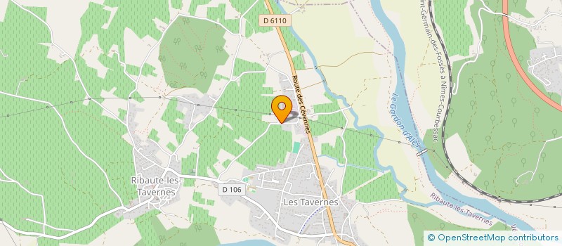 localisation de l'entreprise ROTISSERIE ROYALE  RIBAUTE-LES-TAVERNES