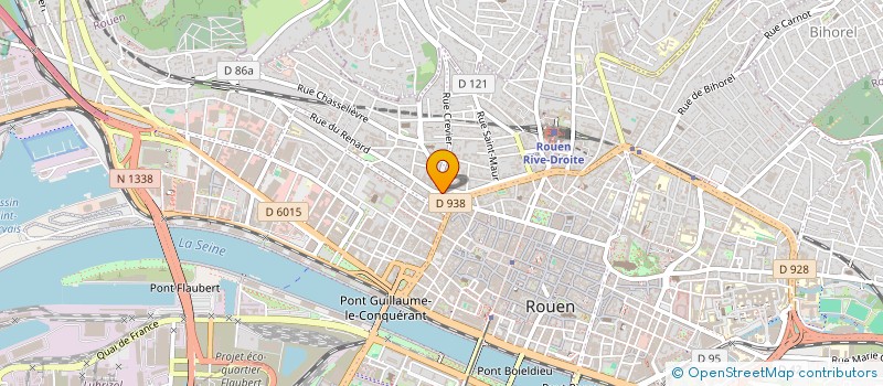 localisation de l'entreprise ROTISSERIE SBC NORMANDIE à ROUEN