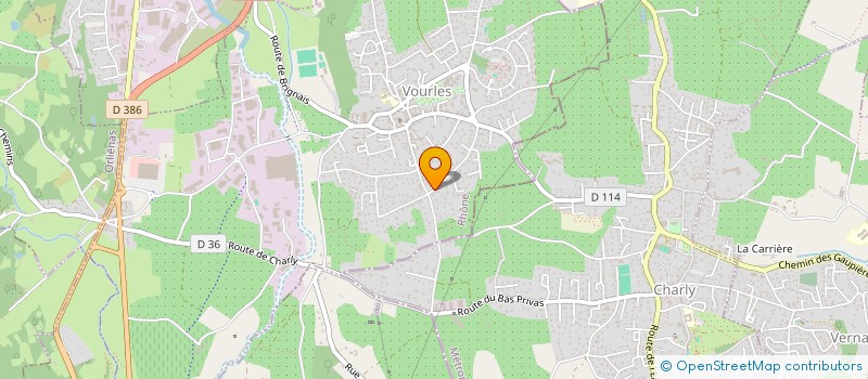 localisation de l'entreprise ROTISSERIES BRESSANES SARL à VOURLES