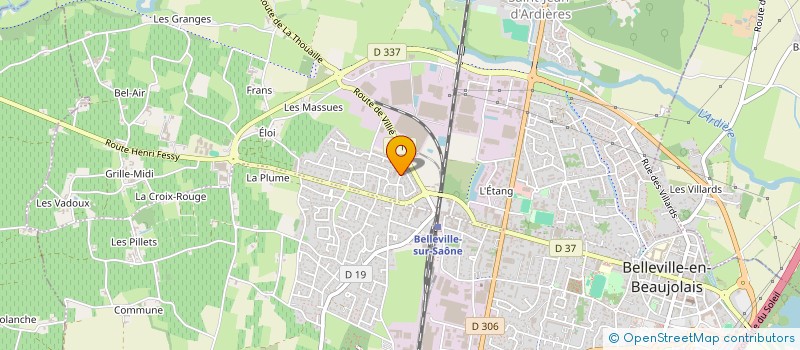 localisation de l'entreprise ROTIVAL SAS à BELLEVILLE-EN-BEAUJOLAIS