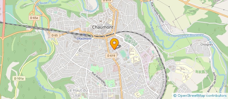 localisation de l'entreprise ROTOCHAMPAGNE à CHAUMONT