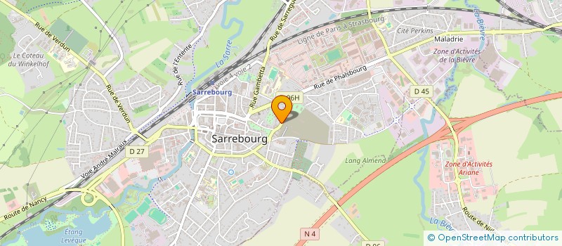 localisation de l'entreprise ROTOLOR à SARREBOURG