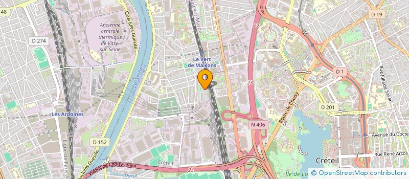 localisation de l'entreprise ROTOR (R) à ALFORTVILLE