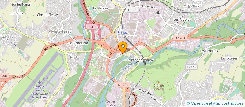 localisation de l'entreprise ROTOR TEAM SOLUTION à EPAGNY METZ-TESSY