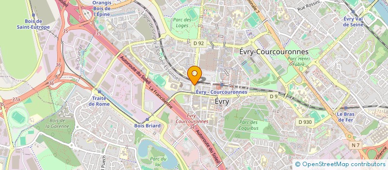 localisation de l'entreprise ROTOS FRANCILIENNES  EVRY-COURCOURONNES