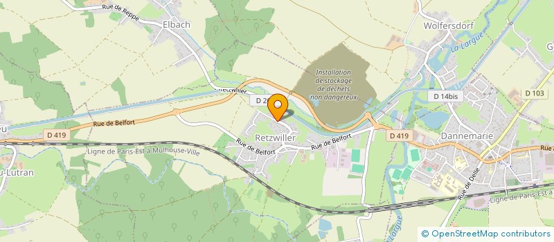 localisation de l'entreprise ROTTS SECURITY - SOCIETE PRIVEE DE SECURITE  RETZWILLER