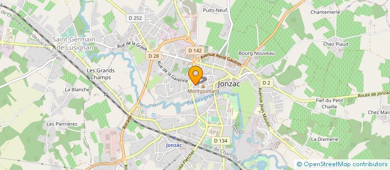 localisation de l'entreprise ROTUREAU à JONZAC