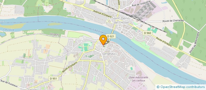 localisation de l'entreprise ROTY à JARGEAU
