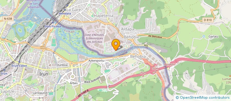 localisation de l'entreprise ROU7 ELEC à HENDAYE