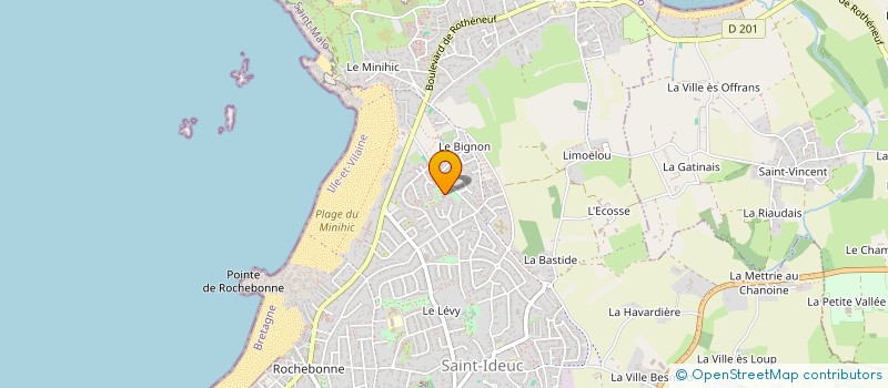 localisation de l'entreprise ROUALLAND  SAINT-MALO