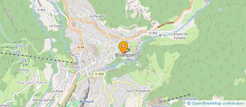 localisation de l'entreprise ROUANET  BRIANCON